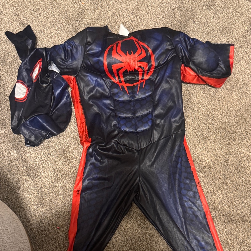 Kids Spiderman Hero Costume - Black and Red